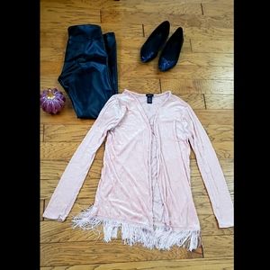 Pink flapper sweater